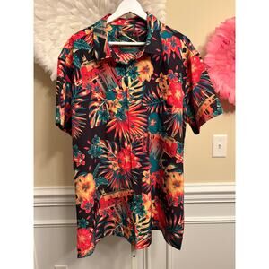 RETRO RIFLE BLACK AND RED BLIZZ VECTOR V2 BUTTON DOWN SIZE 2XL